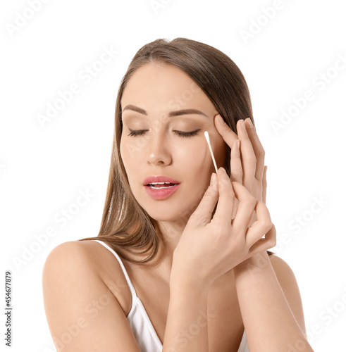 Beautiful young woman with ...