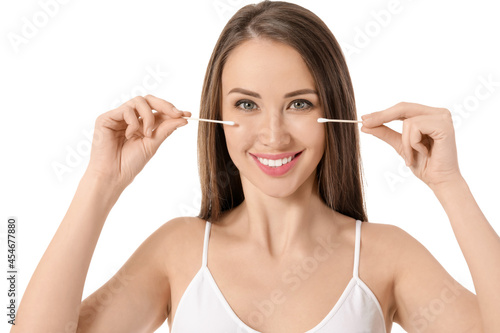 Beautiful young woman with ...