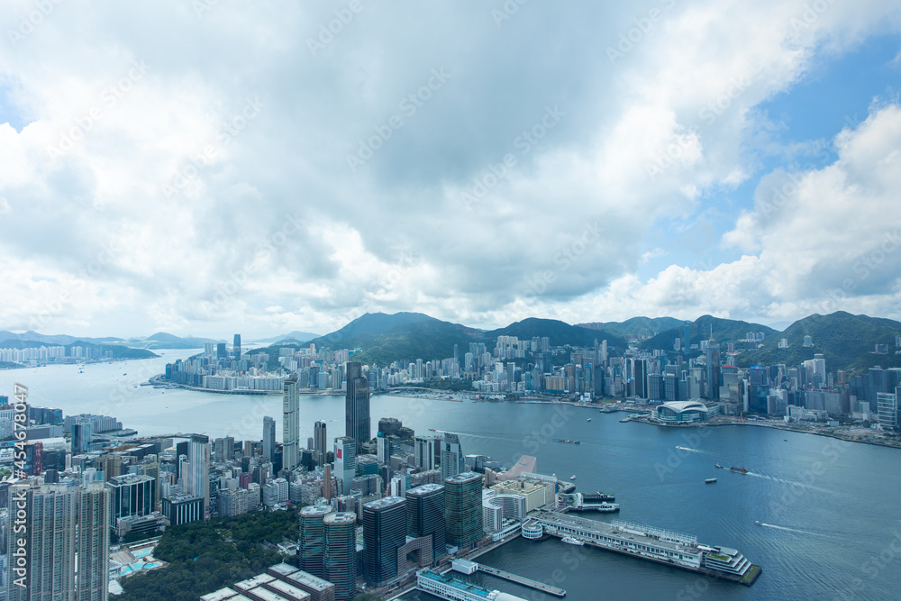 panorama of hong kong and kowloon