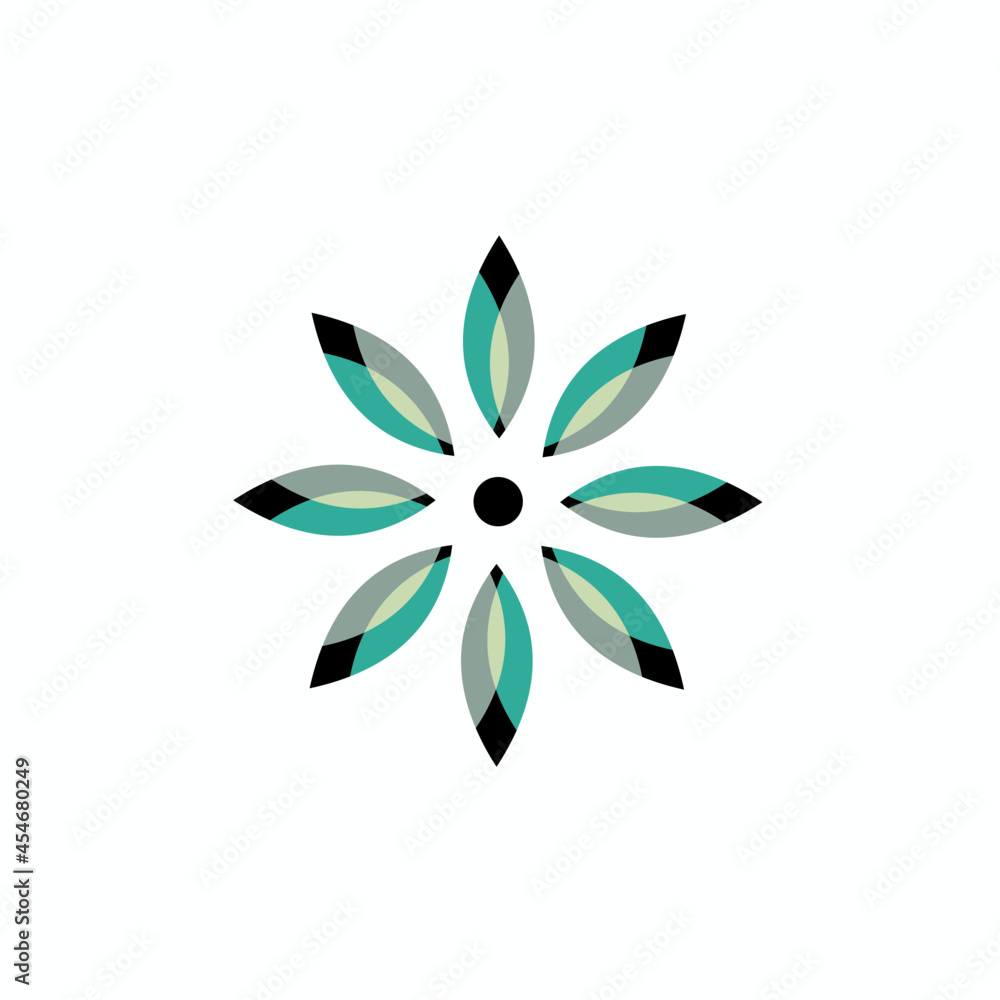 abstract flower logo abstract flower logo