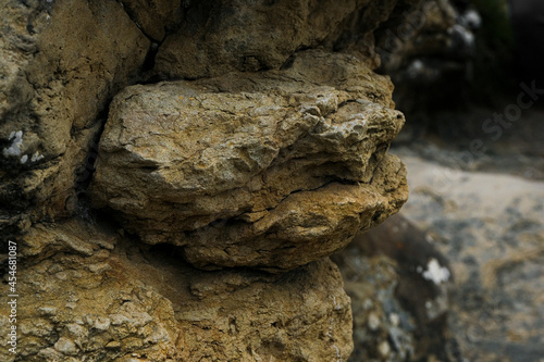 A stone protruding from the rock