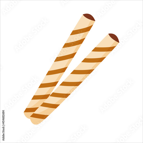 Sweaty cookies. Sweets. The aesthetics of coffee. Vector illustration isolated on white background.
