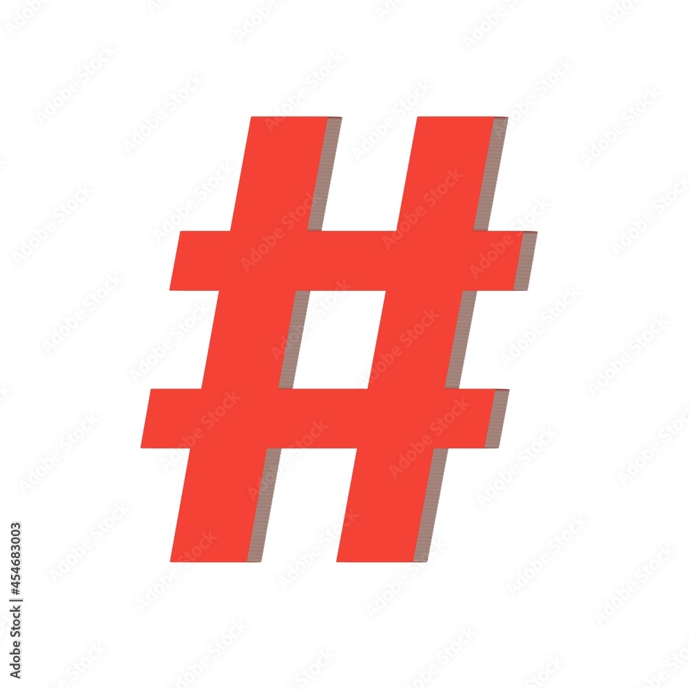 Obraz premium symbol on red 3d