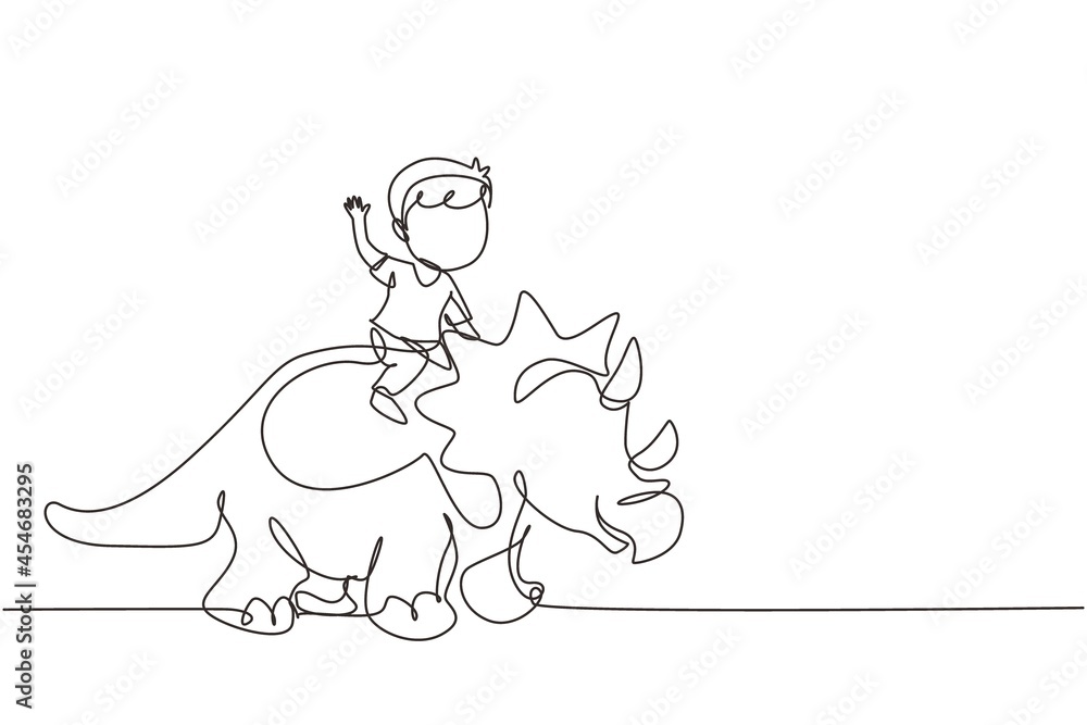 desenho animado plano estilo desenhando bravura pequeno menina homem das  cavernas equitação triceratops. adorável crianças sentado em costas do  dinossauro. pedra era crianças jogando. antigo humano vida. gráfico Projeto  vetor ilustração 24152592
