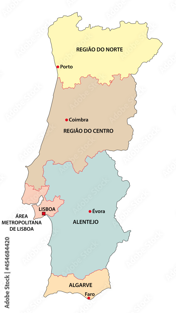 Vetores de Mapa De Portugal e mais imagens de Cidade de Faro