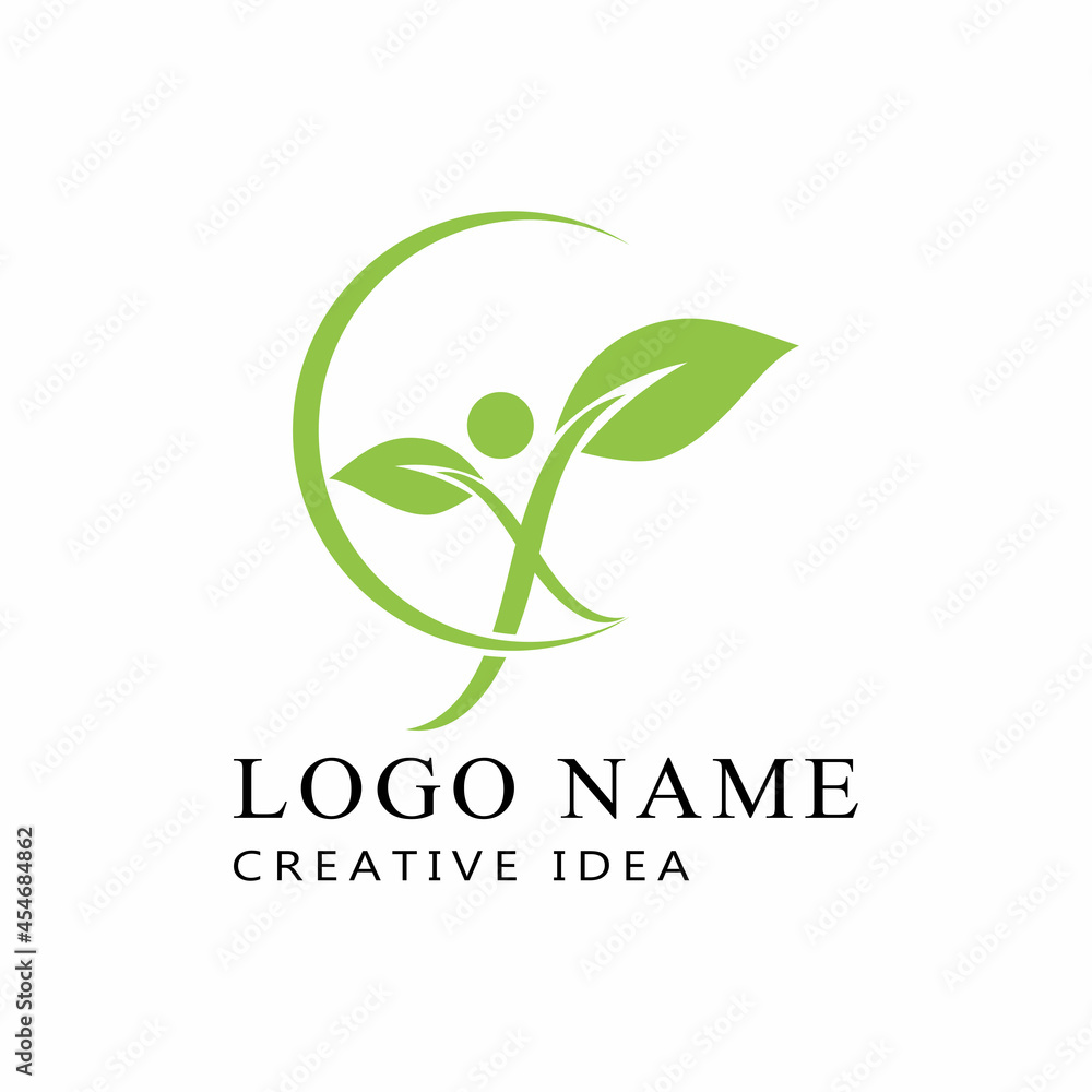Leaf icon Vector Illustration design Logo template Leaf icon Vector Illustration design Logo template