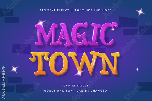 Magic Town Editable Text Effect