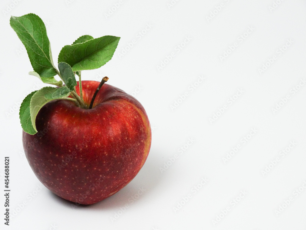 Red apple isolated on the white background. Red apple isolated on the white background.