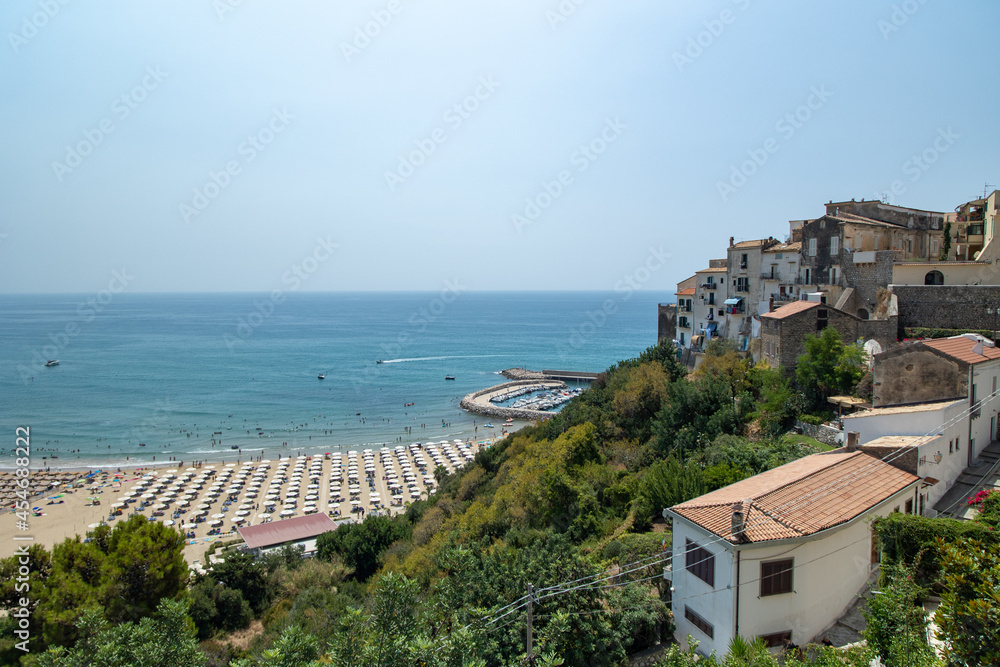panoramic view Sperlonga town Italy