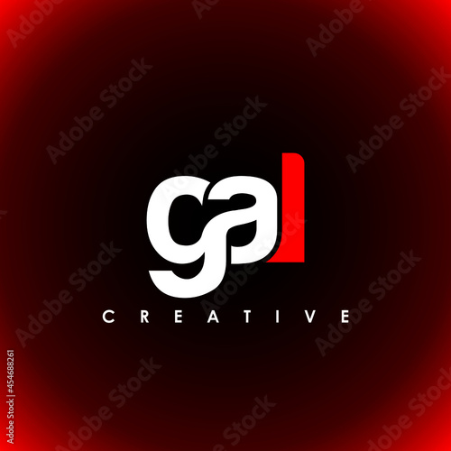 GAL Letter Initial Logo Design Template Vector Illustration