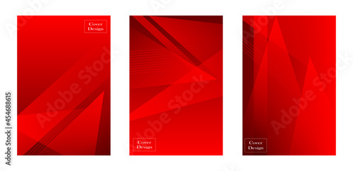 set of red cover background