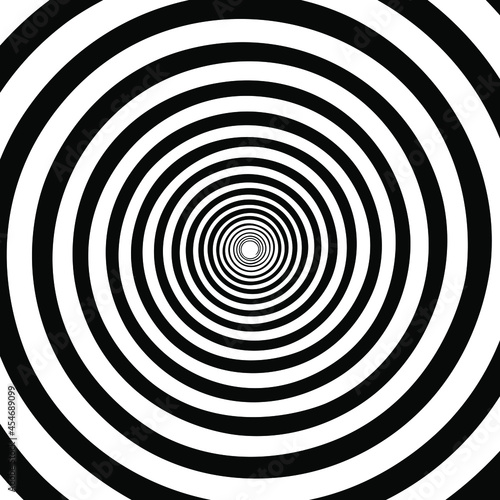 Hypnotic spiral background.Optical illusion style design. Vector illustration