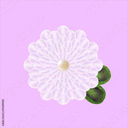 つまみ細工で作られた花のグラフィックとベクター背景