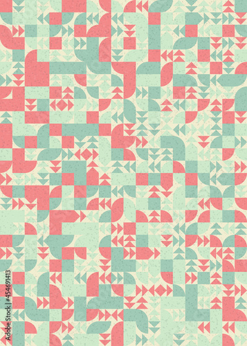 Abstract Geometric Pattern generative computational art illustration