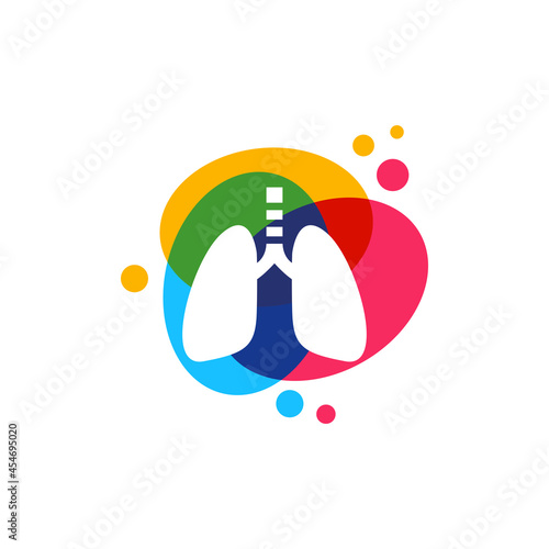 lung care logo design vector inspiration