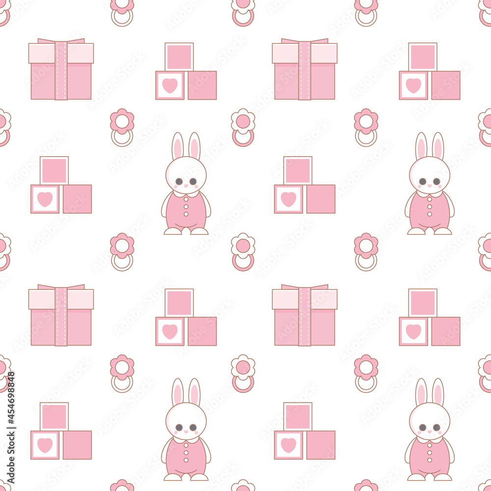 Baby shower seamless pattern Baby shower seamless pattern