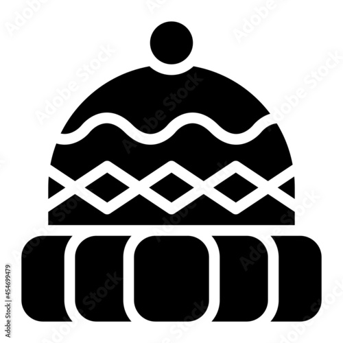 beanie glyph icon