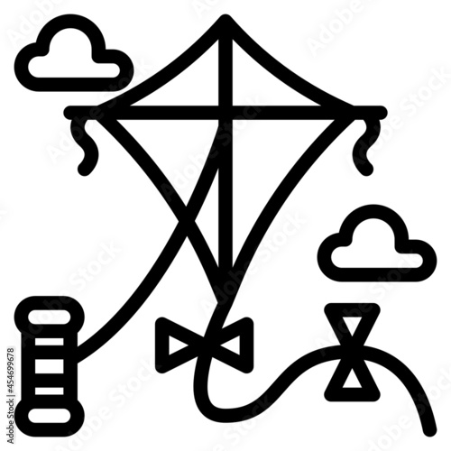 kite line icon