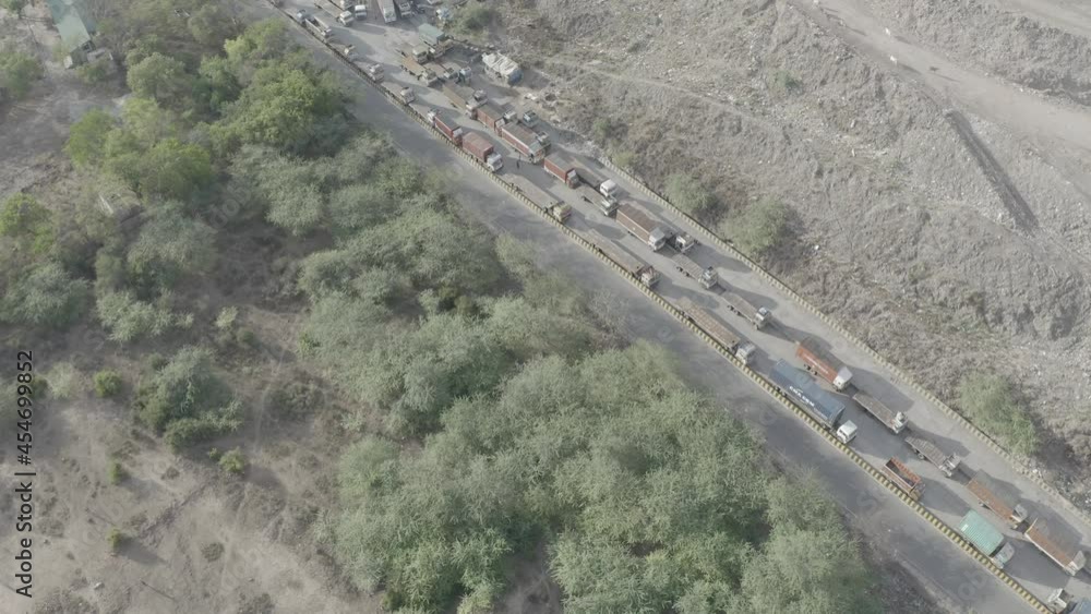 An Aerial Shot of work going on at Garbage Collection area at New Delhi,India
An Aerial Shot of work going on at Garbage Collection area at New Delhi,India