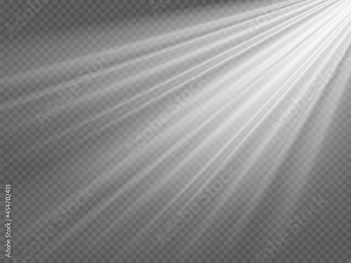Vector transparent sunlight special lens flash light effect.front sun lens flash.