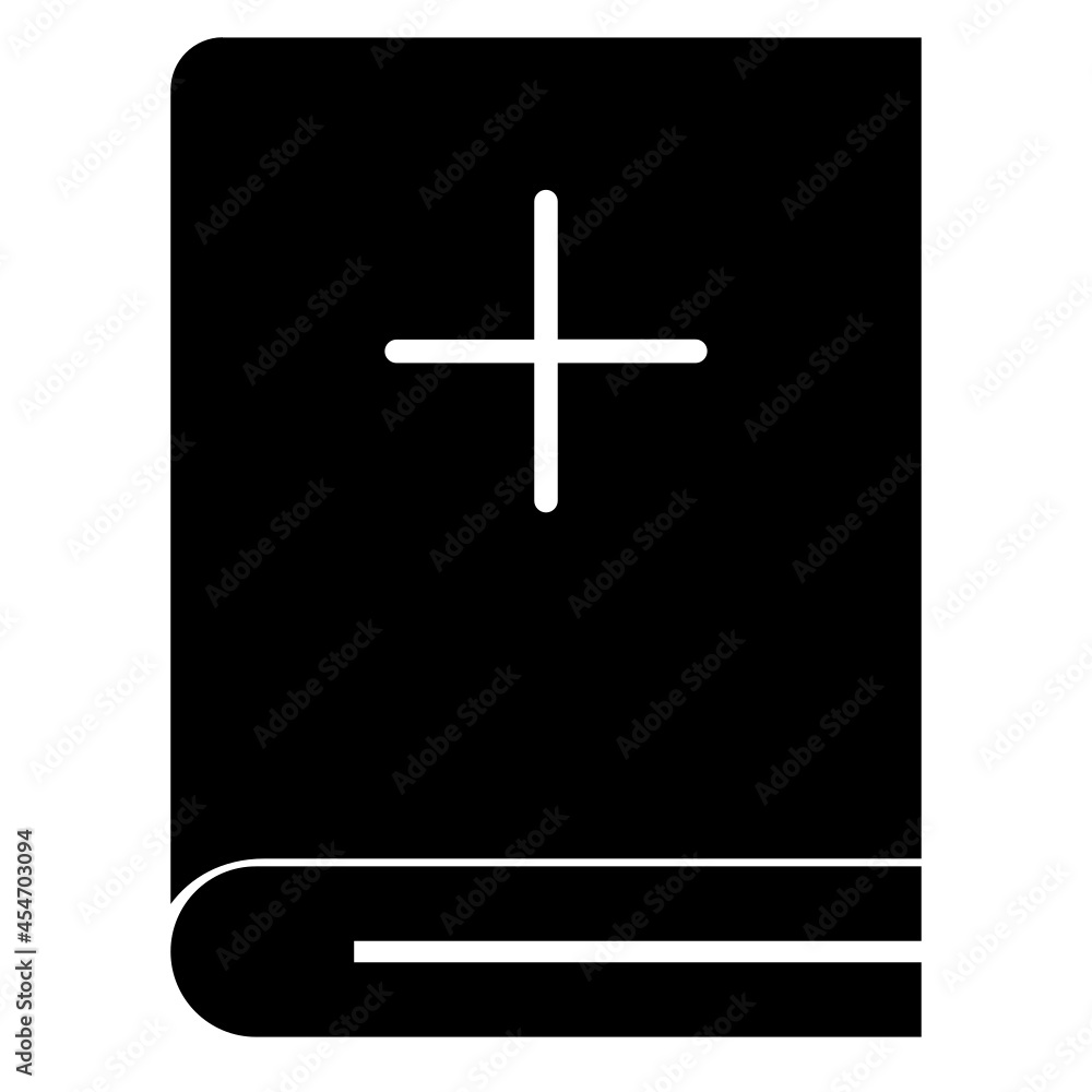 Fototapeta premium halloween fill_bible line icon