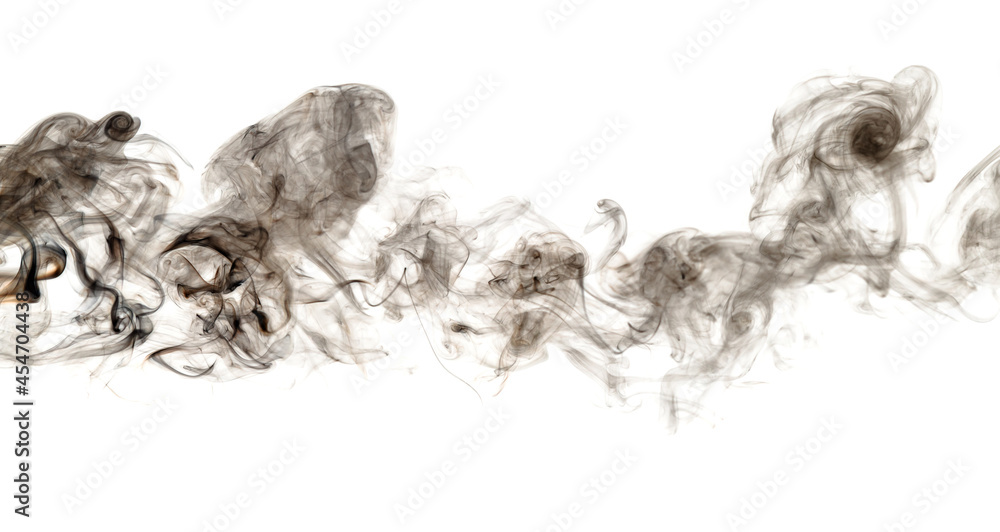 Smoke on a white background.