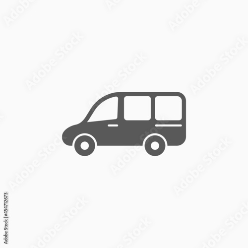 van icon  vehicle vector  transport illustration