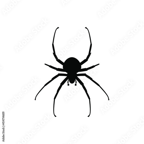 Spider vector icon. halloween illustration sign. insect symbol. spiderweb logo. 