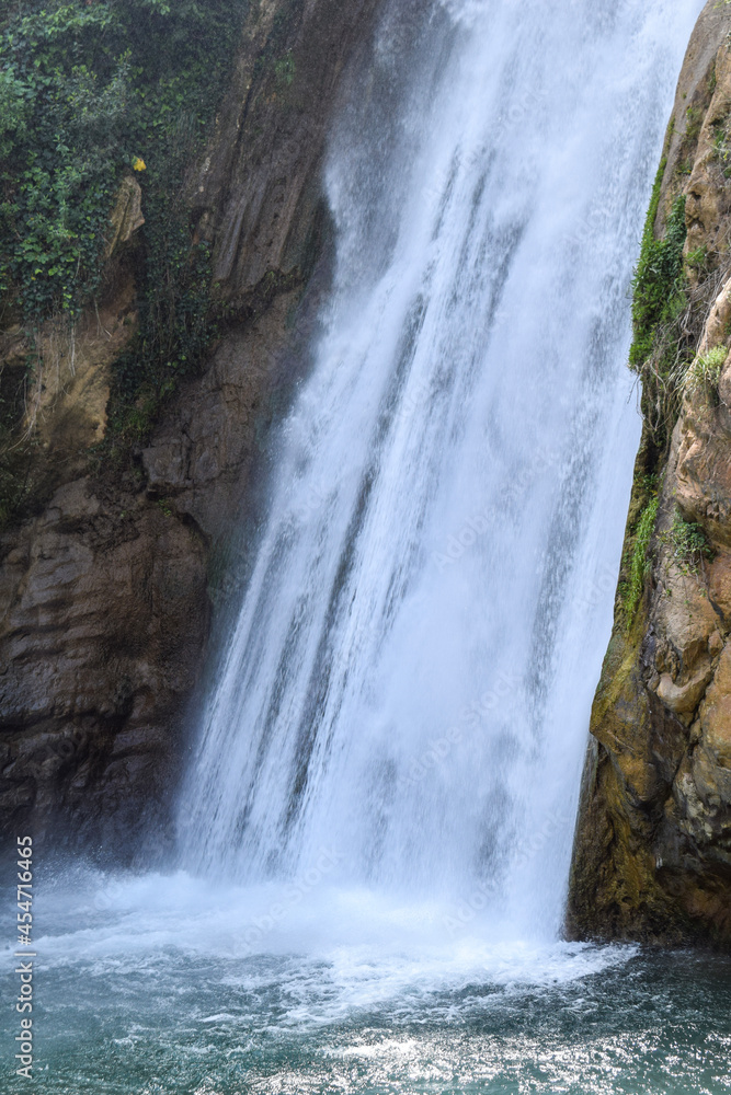 View of a waterfall of Kefrida, Bejaia, Algeria.
