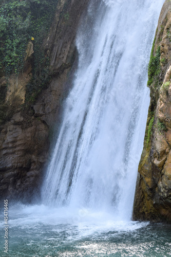 View of a waterfall of Kefrida  Bejaia  Algeria.
