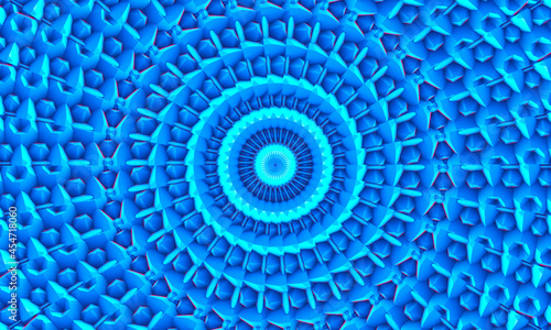 Blue White Polygonal Mosaic Background, kaleidoscope wallpaper. Creative Business Design Templates