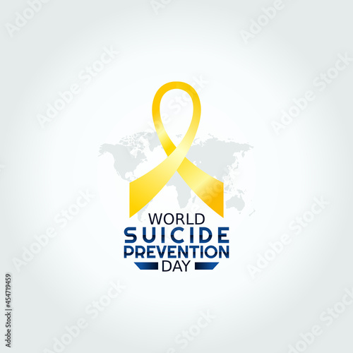 vector graphic of world suicide prevention day good for world suicide prevention day celebration. flat design. flyer design.flat illustration.