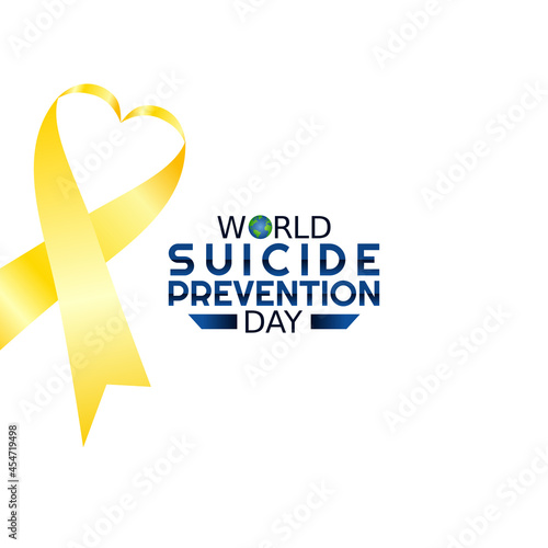 vector graphic of world suicide prevention day good for world suicide prevention day celebration. flat design. flyer design.flat illustration.
