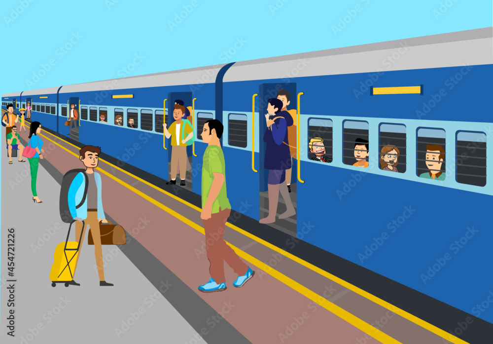 Illustration of Indian Train concept