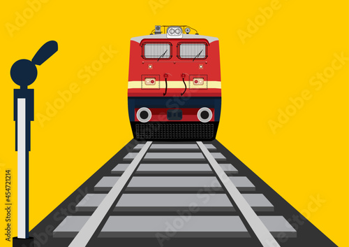 Illustration of Indian Train concept