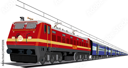 Illustration of Indian Train concept
