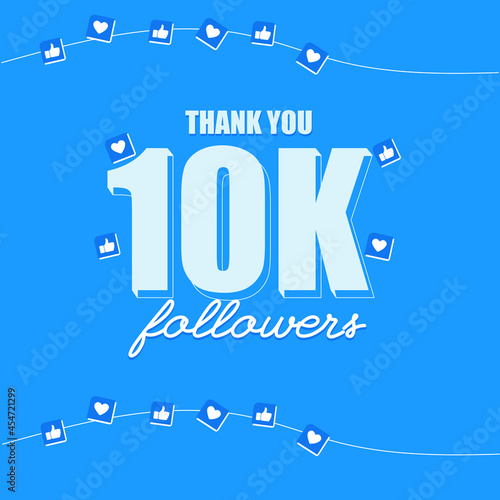 10 K followers social post design