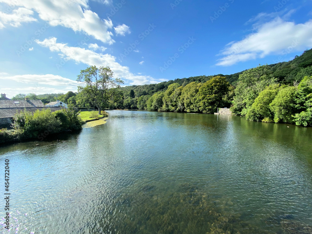 A view of the river Levan at Newby Bridge  in the Lake District