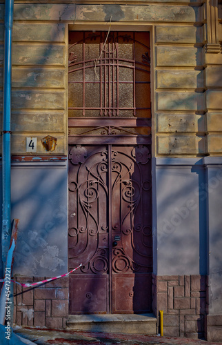 the doors of the city of old Lviv in Ukraine