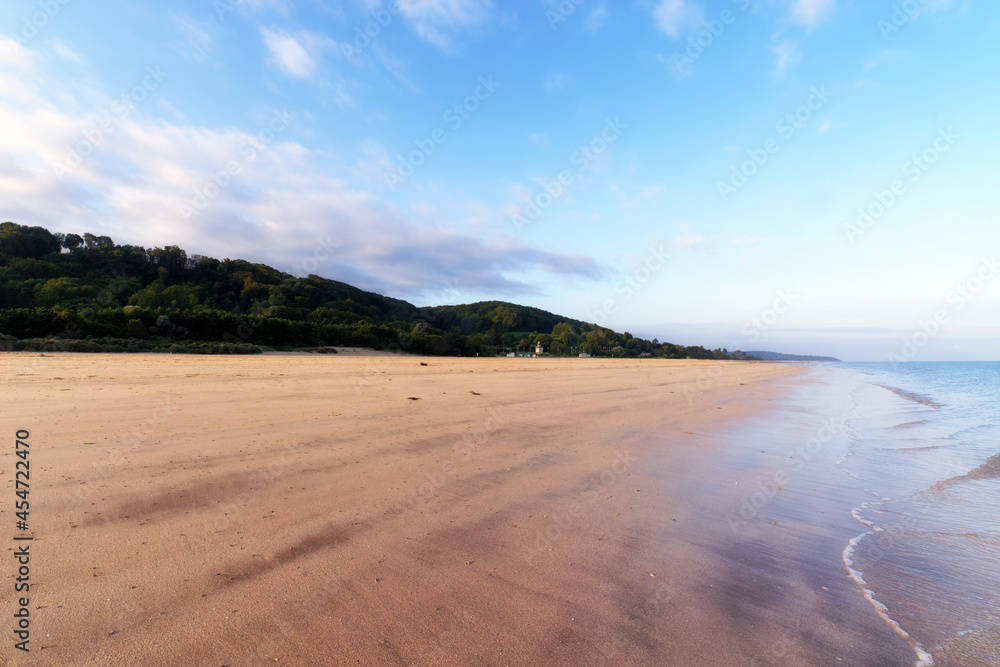 Honfleur beach in Normandy coast