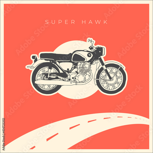 vintage motorcycle label