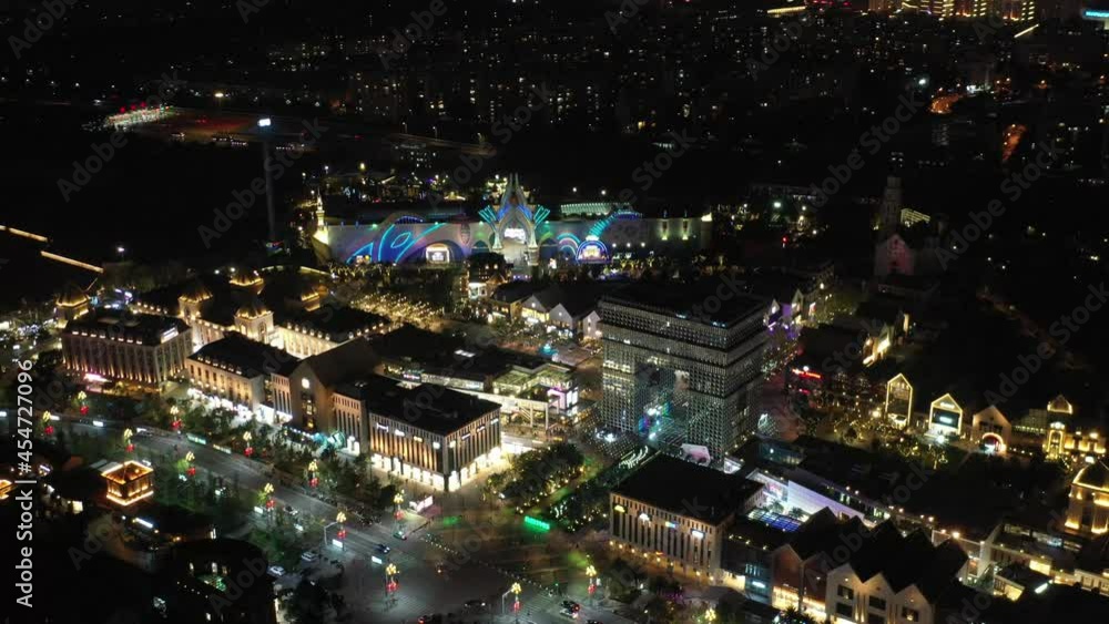 aerial view of city skyline of kunming 