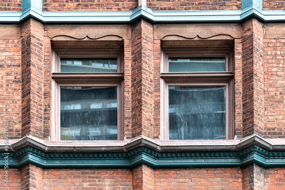 Architecture of windows in Saint George's Hall which is a heritage building in Toronto, Canada Architecture of windows in Saint George's Hall which is a heritage building in Toronto, Canada