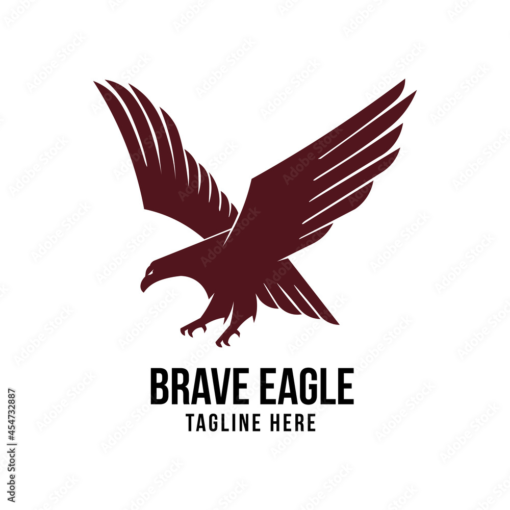 Fototapeta premium Eagle logo design in modern style, perfect for company and brand logo design