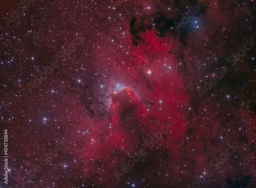 The Cave nebula or Sh2-155 in the constellation Cepheus