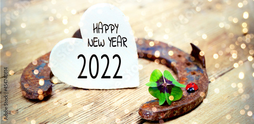 Happy New Year 2022 greetin...