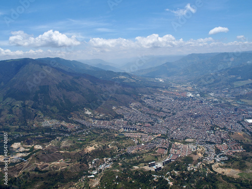 Medellin, Colombia - 17.02.2020: Aerial view of Medellin from the hills © Goodwave Studio