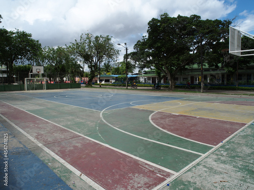 Basketball and football court in Leticia, Colombia