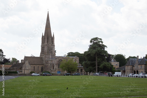 Views of ST Mary's Church and Church Green in Witney, Oxfordshire in the UK photo