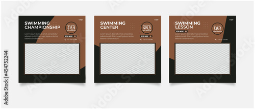 swimming center for social media post